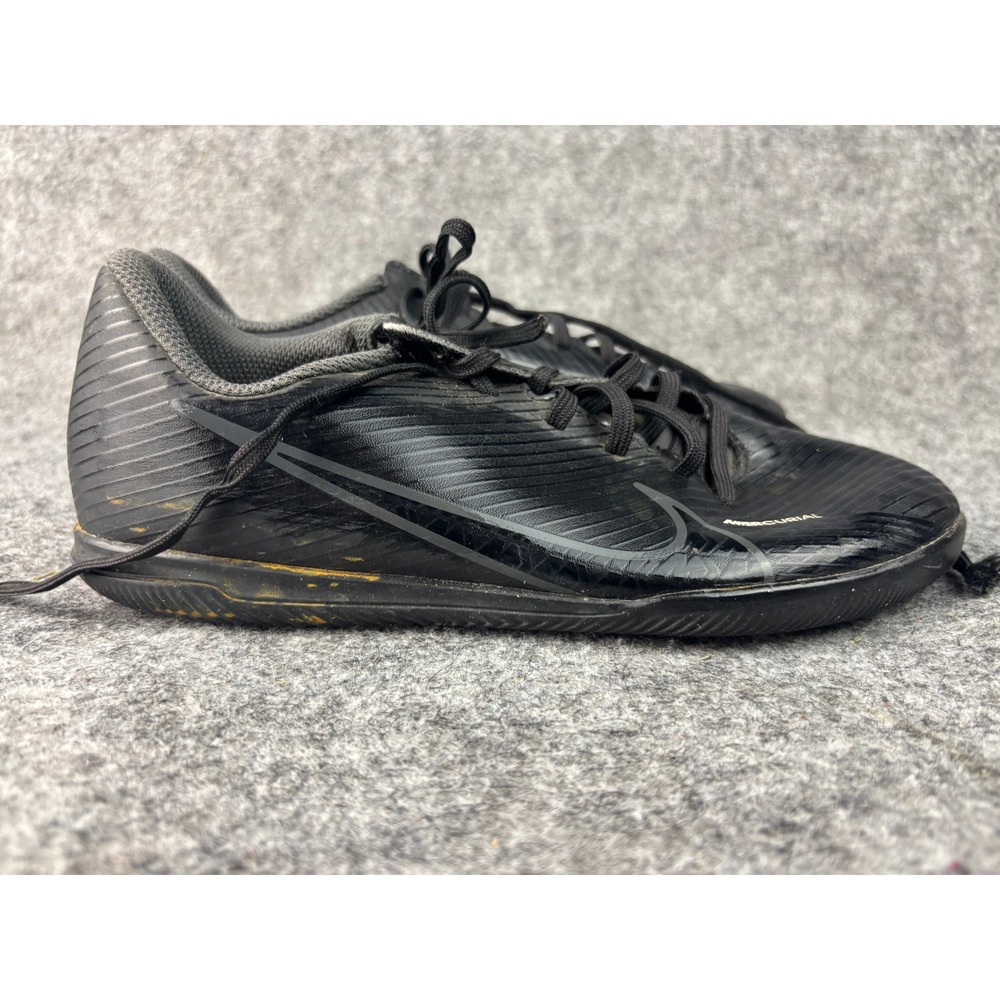 Nike Mercurial Soccer Shoes Kids Size 4Y Black Indoor Court Athletic Sneakers - Picture 4 of 7